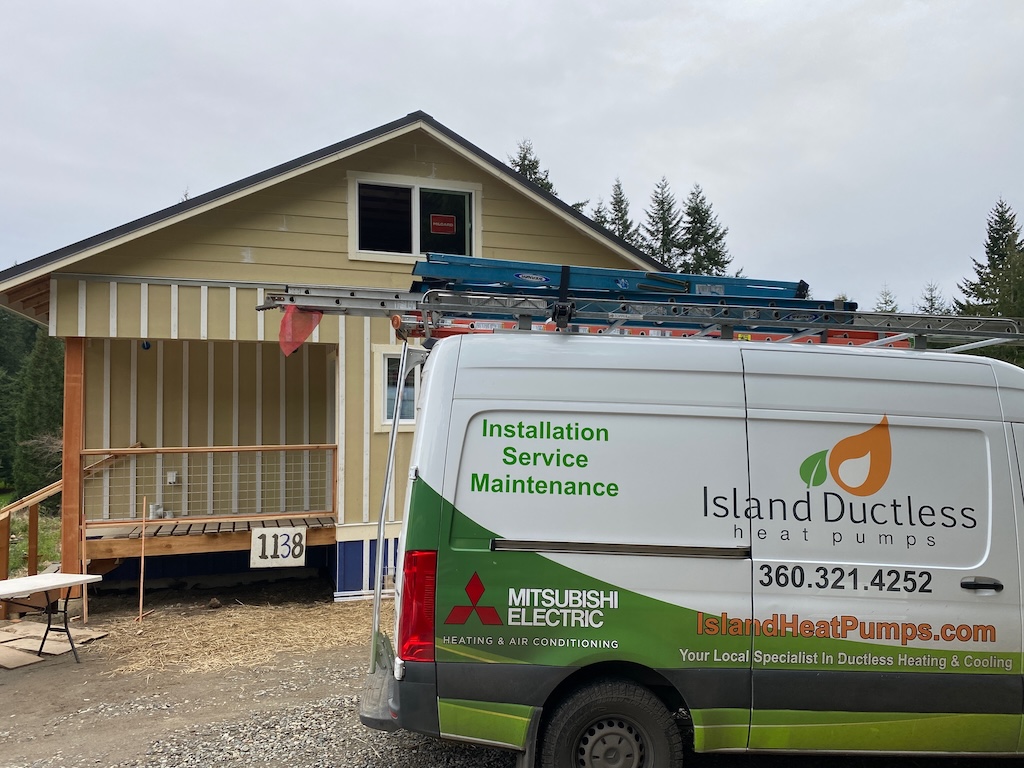 Mini-split lines installed!